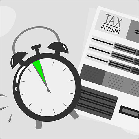 Tax Update: Extensions, Capital Gains, & Social Security - alarm clock illustration